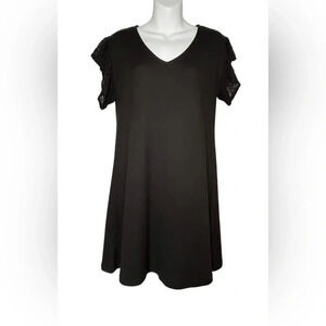 belle tweed Black Dress